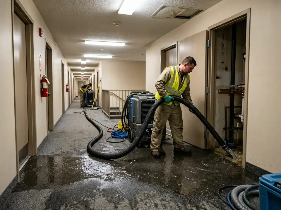multi-unit-apartment-hallway-f-005 — frequently asked questions, Emergency Burst Pipe Water Extraction & Removal in St. John…